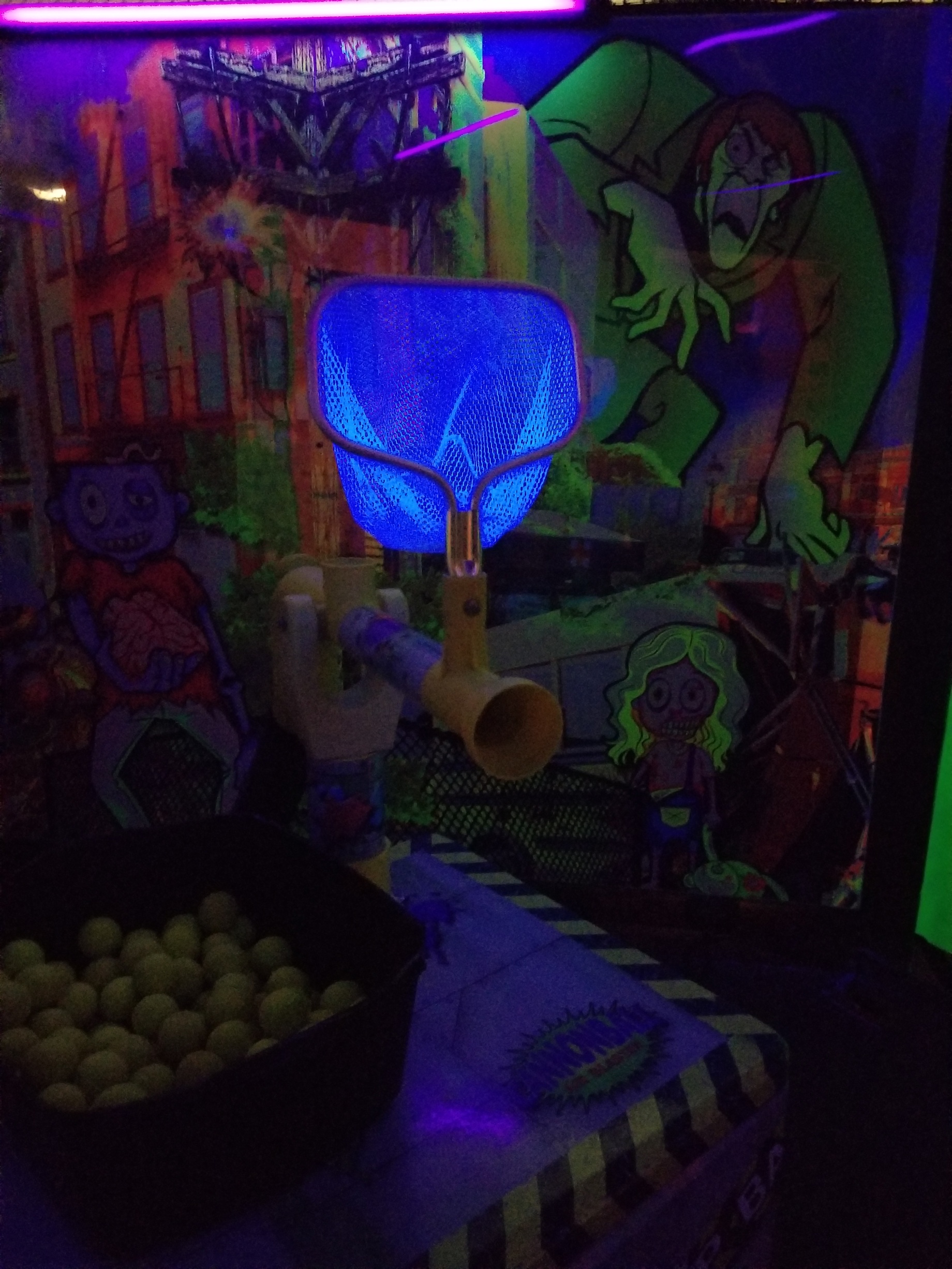 Party center with glow in the dark play area